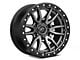 Fuel Wheels Rebel Matte Gunmetal with Black Bead Ring 6-Lug Wheel; 17x9; 1mm Offset (07-13 Sierra 1500)