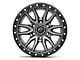 Fuel Wheels Rebel Matte Gunmetal with Black Bead Ring 6-Lug Wheel; 17x9; 1mm Offset (07-13 Sierra 1500)