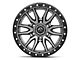 Fuel Wheels Rebel Matte Gunmetal with Black Bead Ring 6-Lug Wheel; 18x9; -12mm Offset (07-13 Sierra 1500)