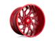 Fuel Wheels Runner Candy Red Milled 6-Lug Wheel; 20x9; 1mm Offset (07-13 Sierra 1500)