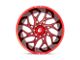 Fuel Wheels Runner Candy Red Milled 6-Lug Wheel; 20x9; 1mm Offset (07-13 Sierra 1500)