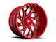 Fuel Wheels Runner Candy Red Milled 6-Lug Wheel; 24x12; -44mm Offset (07-13 Sierra 1500)