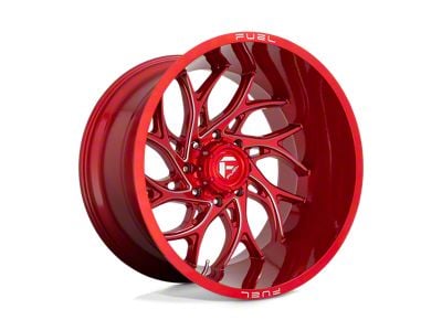 Fuel Wheels Runner Candy Red Milled 6-Lug Wheel; 22x10; -18mm Offset (07-13 Sierra 1500)