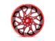Fuel Wheels Runner Candy Red Milled 6-Lug Wheel; 22x10; -18mm Offset (07-13 Sierra 1500)