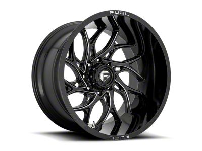 Fuel Wheels Runner Gloss Black Milled 6-Lug Wheel; 24x14; -75mm Offset (07-13 Sierra 1500)