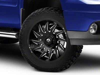 Fuel Wheels Saber Gloss Black Milled 6-Lug Wheel; 20x9; 1mm Offset (07-13 Sierra 1500)