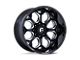 Fuel Wheels Scepter Gloss Black Milled 6-Lug Wheel; 20x9; 1mm Offset (07-13 Sierra 1500)