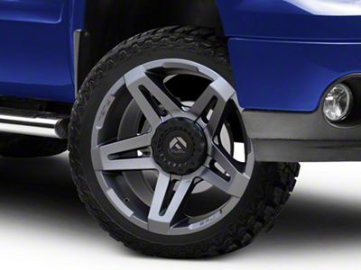 Fuel Wheels SFJ Matte Gunmetal 6-Lug Wheel; 22x14; -75mm Offset (07-13 Sierra 1500)