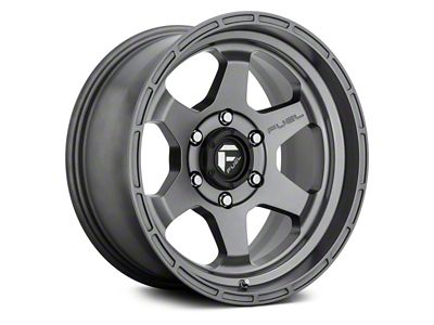 Fuel Wheels Shok Matte Anthracite 6-Lug Wheel; 17x10; -18mm Offset (07-13 Sierra 1500)