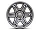 Fuel Wheels Slayer Matte Gunmetal 6-Lug Wheel; 17x8.5; -15mm Offset (07-13 Sierra 1500)