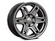 Fuel Wheels Slayer Matte Gunmetal 6-Lug Wheel; 17x8.5; -15mm Offset (07-13 Sierra 1500)