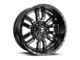 Fuel Wheels Sledge Matte Black Gloss Black Lip 6-Lug Wheel; 24x12; -44mm Offset (07-13 Sierra 1500)