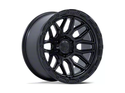 Fuel Wheels Surge Matte Black with Gloss Black Lip 6-Lug Wheel; 17x9; 20mm Offset (07-13 Sierra 1500)