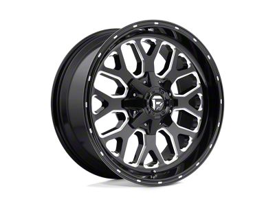 Fuel Wheels Titan Gloss Black Milled 6-Lug Wheel; 20x10; -18mm Offset (07-13 Sierra 1500)