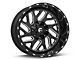 Fuel Wheels Triton Gloss Black Milled 6-Lug Wheel; 24x12; -44mm Offset (07-13 Sierra 1500)