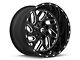 Fuel Wheels Triton Gloss Black Milled 6-Lug Wheel; 24x12; -44mm Offset (07-13 Sierra 1500)