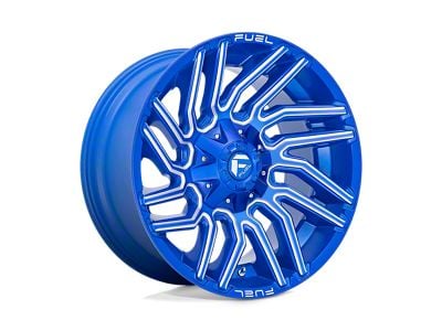 Fuel Wheels Typhoon Anodized Blue Milled 6-Lug Wheel; 20x10; -18mm Offset (07-13 Sierra 1500)