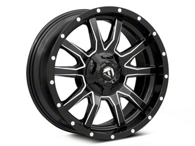 Fuel Wheels Vandal Gloss Black Milled 6-Lug Wheel; 22x12; -45mm Offset (07-13 Sierra 1500)