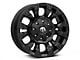 Fuel Wheels Vapor Matte Black 6-Lug Wheel; 18x8; 35mm Offset (07-13 Sierra 1500)