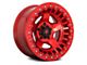 Fuel Wheels Warp Beadlock Candy Red 6-Lug Wheel; 17x9; -15mm Offset (07-13 Sierra 1500)