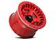 Fuel Wheels Warp Beadlock Candy Red 6-Lug Wheel; 17x9; -15mm Offset (07-13 Sierra 1500)