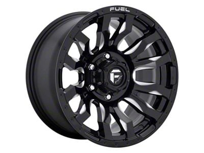 Fuel Wheels Blitz Gloss Black Milled 8-Lug Wheel; 18x9; -12mm Offset (11-14 Sierra 2500 HD)