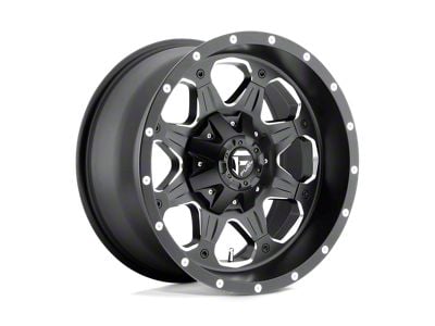 Fuel Wheels Boost Matte Black Milled 8-Lug Wheel; 18x9; 1mm Offset (11-14 Sierra 2500 HD)