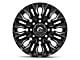 Fuel Wheels Flame Gloss Black Milled 8-Lug Wheel; 20x9; 1mm Offset (11-14 Sierra 2500 HD)