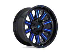 Fuel Wheels Hardline Gloss Black with Blue Tinted Clear 8-Lug Wheel; 20x9; 1mm Offset (11-14 Sierra 2500 HD)