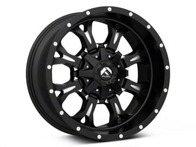 Fuel Wheels Krank Matte Black Milled 8-Lug Wheel; 20x10; -12mm Offset (11-14 Sierra 2500 HD)