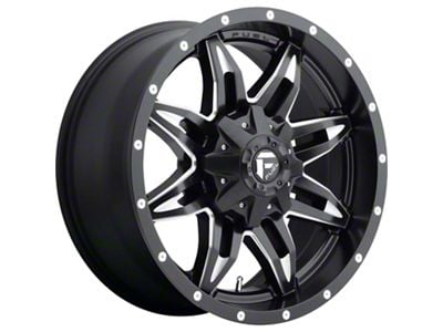 Fuel Wheels Lethal Matte Black Milled 8-Lug Wheel; 20x9; 1mm Offset (11-14 Sierra 2500 HD)