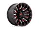 Fuel Wheels Quake Gloss Black Milled with Red Tint 8-Lug Wheel; 20x10; -18mm Offset (11-14 Sierra 2500 HD)