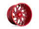 Fuel Wheels Runner Candy Red Milled 8-Lug Wheel; 24x12; -44mm Offset (11-14 Sierra 2500 HD)