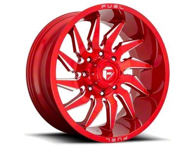 Fuel Wheels Saber Candy Red Milled 8-Lug Wheel; 22x12; -44mm Offset (11-14 Sierra 2500 HD)