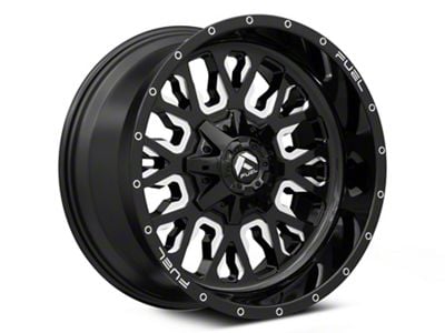 Fuel Wheels Stroke Gloss Black Milled 8-Lug Wheel; 20x10; -18mm Offset (11-14 Sierra 2500 HD)