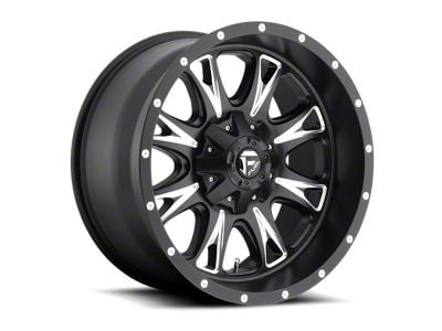 Fuel Wheels Throttle Matte Black Milled 8-Lug Wheel; 18x9; 20mm Offset (11-14 Sierra 2500 HD)