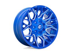 Fuel Wheels Twitch Anodized Blue Milled 8-Lug Wheel; 20x9; 1mm Offset (11-14 Sierra 2500 HD)