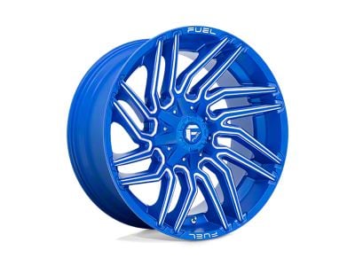 Fuel Wheels Typhoon Anodized Blue Milled 8-Lug Wheel; 22x10; -18mm Offset (11-14 Sierra 2500 HD)