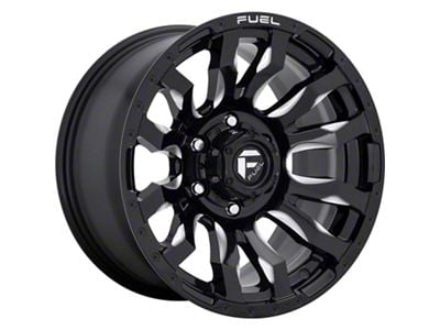Fuel Wheels Blitz Gloss Black Milled 8-Lug Wheel; 18x9; 1mm Offset (11-14 Sierra 3500 HD SRW)