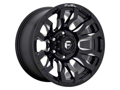 Fuel Wheels Blitz Gloss Black Milled 8-Lug Wheel; 20x9; 1mm Offset (11-14 Sierra 3500 HD SRW)