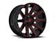 Fuel Wheels Contra Gloss Black with Red Tint Clear 8-Lug Wheel; 20x10; -18mm Offset (11-14 Sierra 3500 SRW)