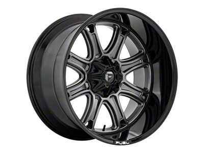 Fuel Wheels Darkstar Matte Gunmetal with Black Lip 8-Lug Wheel; 20x10; -18mm Offset (11-14 Sierra 3500 HD SRW)