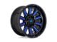 Fuel Wheels Hardline Gloss Black with Blue Tinted Clear 8-Lug Wheel; 20x9; 1mm Offset (11-14 Sierra 3500 HD SRW)