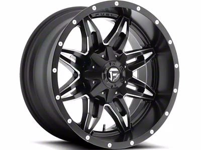 Fuel Wheels Lethal Matte Black Milled 8-Lug Wheel; 20x9; 20mm Offset (11-14 Sierra 3500 SRW)