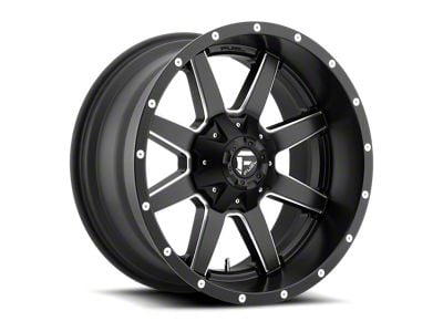 Fuel Wheels Maverick Matte Black Milled 8-Lug Wheel; 18x9; 20mm Offset (11-14 Sierra 3500 HD SRW)