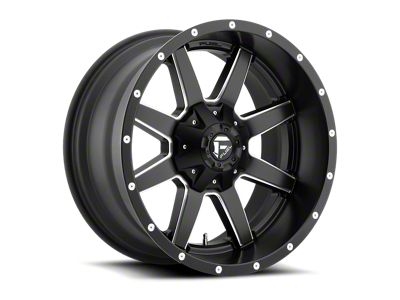 Fuel Wheels Maverick Matte Black Milled 8-Lug Wheel; 20x9; 20mm Offset (11-14 Sierra 3500 HD SRW)