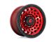 Fuel Wheels Zephyr Candy Red with Black Bead Ring 8-Lug Wheel; 18x9; -12mm Offset (11-14 Sierra 3500 HD SRW)