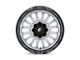 Fuel Wheels Arc Silver Brushed Face with Milled Black Lip 6-Lug Wheel; 22x10; -18mm Offset (07-13 Silverado 1500)