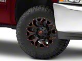 Fuel Wheels Assault Matte Black Red Milled 6-Lug Wheel; 17x9; 2mm Offset (07-13 Silverado 1500)