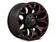 Fuel Wheels Assault Matte Black Red Milled 6-Lug Wheel; 18x9; 1mm Offset (07-13 Silverado 1500)